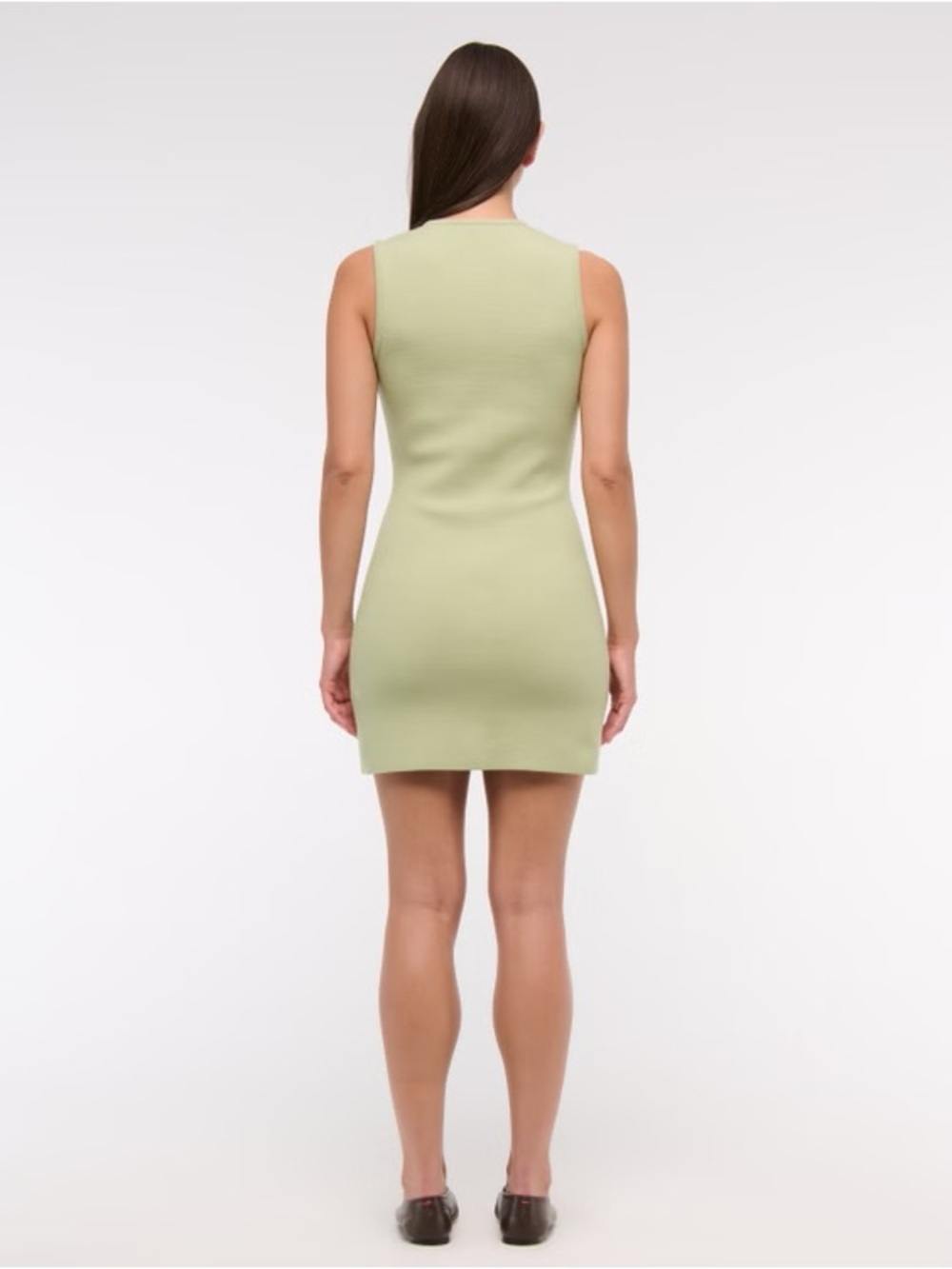 Abercrombie & Fitch The A&F Mara Mini Sweater Dress L (Green) NWT - Picture 6 of 9